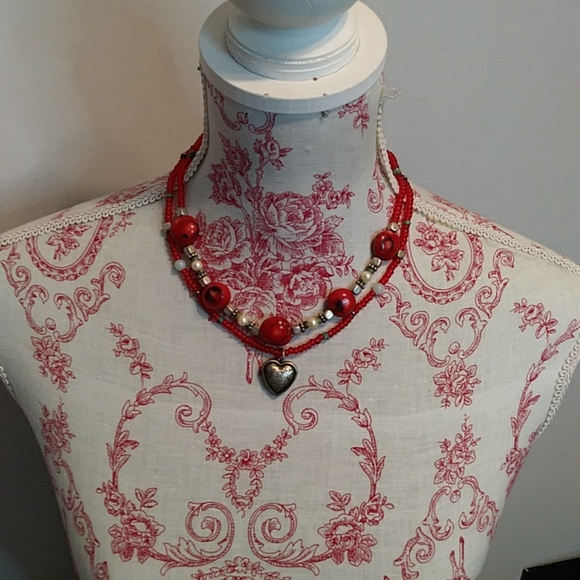 Vintage double strand beaded necklace - Picture 5 of 6